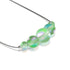 Émeraude | Argent sterling .925 | Collier fermoir infini verre sirène